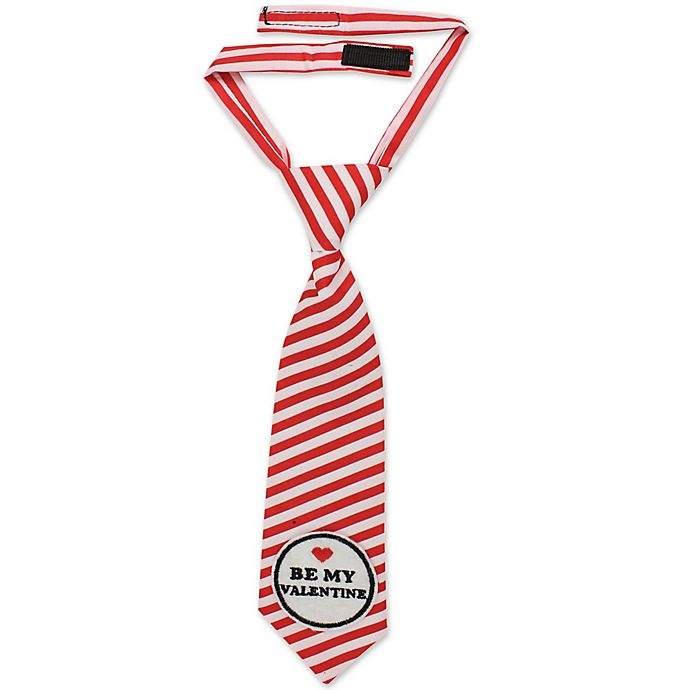 slide 1 of 1, Tiny Treasures Be My Valentine'' Neck Tie - Red/White'', 1 ct