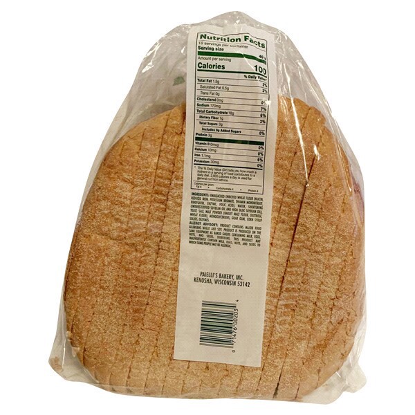 slide 4 of 9, Paielli's Bakery Paiellis Bread Italian Round Sliced, 24 oz