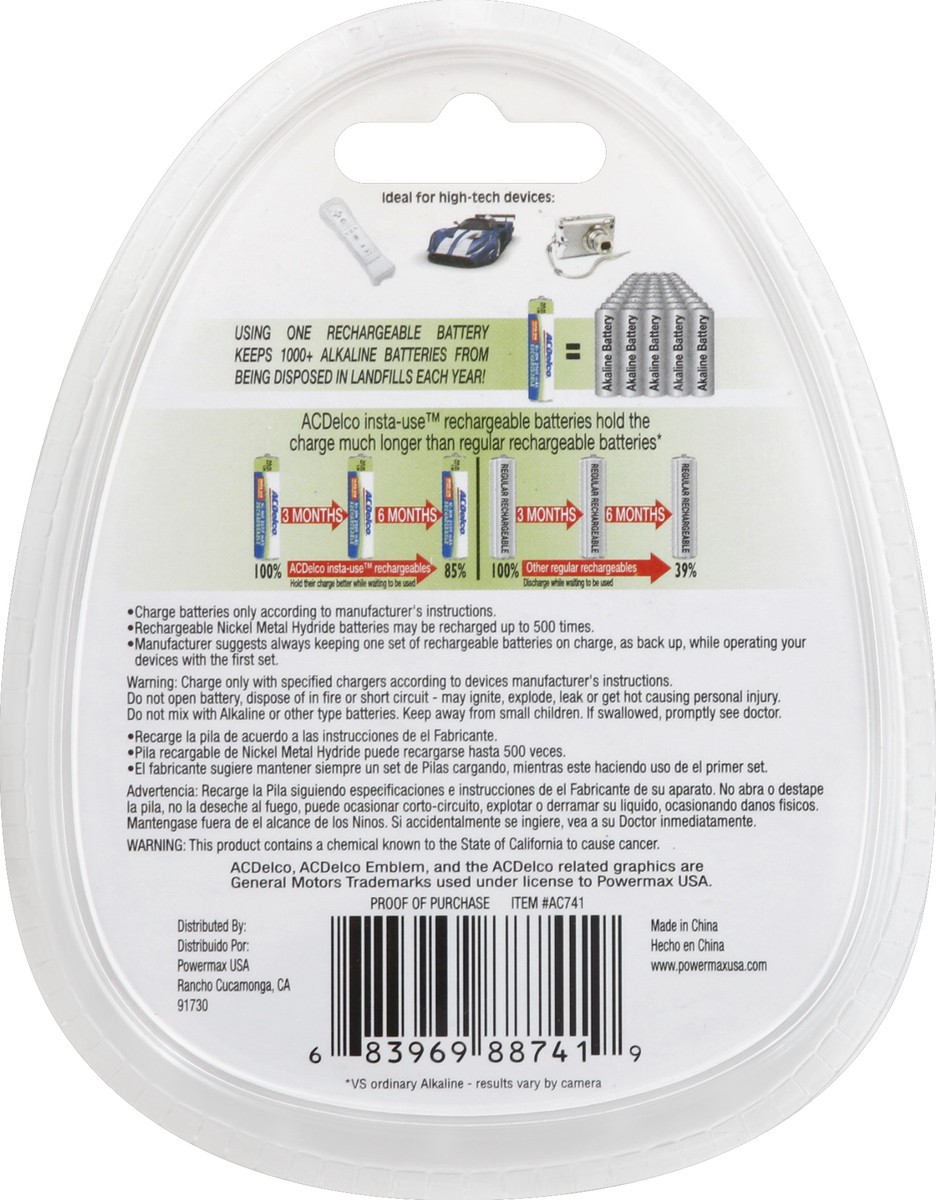 slide 3 of 4, ACDelco Batteries 4 ea, 4 ct