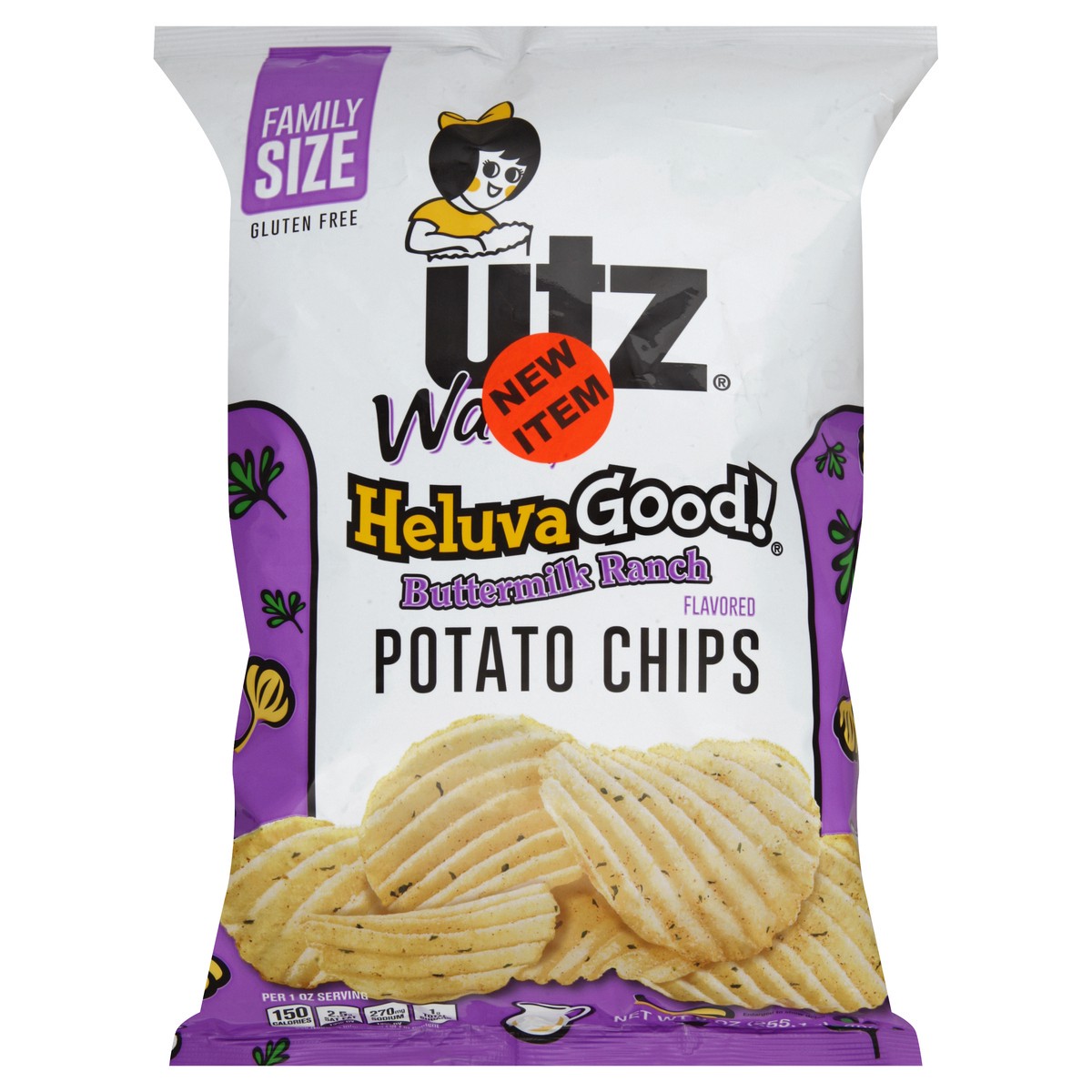 slide 5 of 6, Utz Potato Chips 9 oz, 9 oz