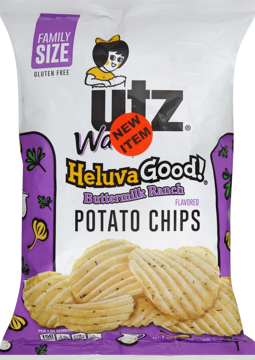 slide 1 of 6, Utz Potato Chips 9 oz, 9 oz