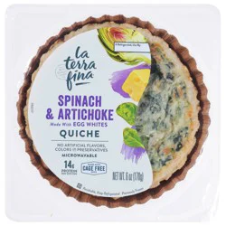 La Terra Fina Spinach & Artichoke Quiche 6 oz