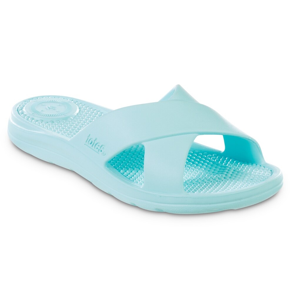 slide 1 of 1, Totes Ara Cross Slide Women's Sandals - Splash, 1 ct