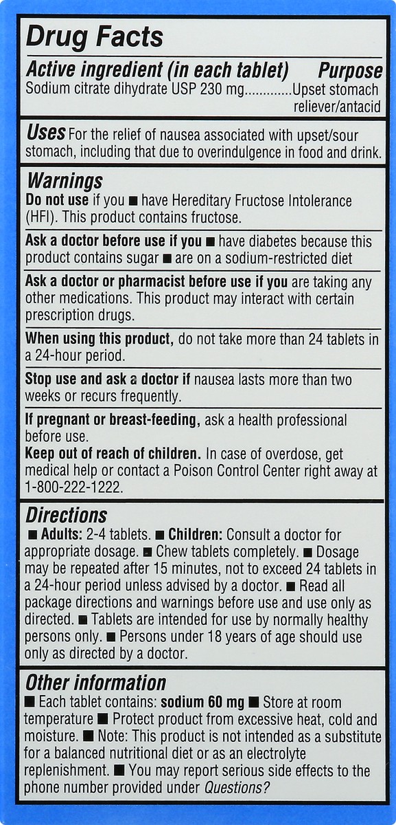 slide 3 of 9, CVS Health Nausea Relief 230 mg Wild Cherry Chewable Tablets, 1 ct