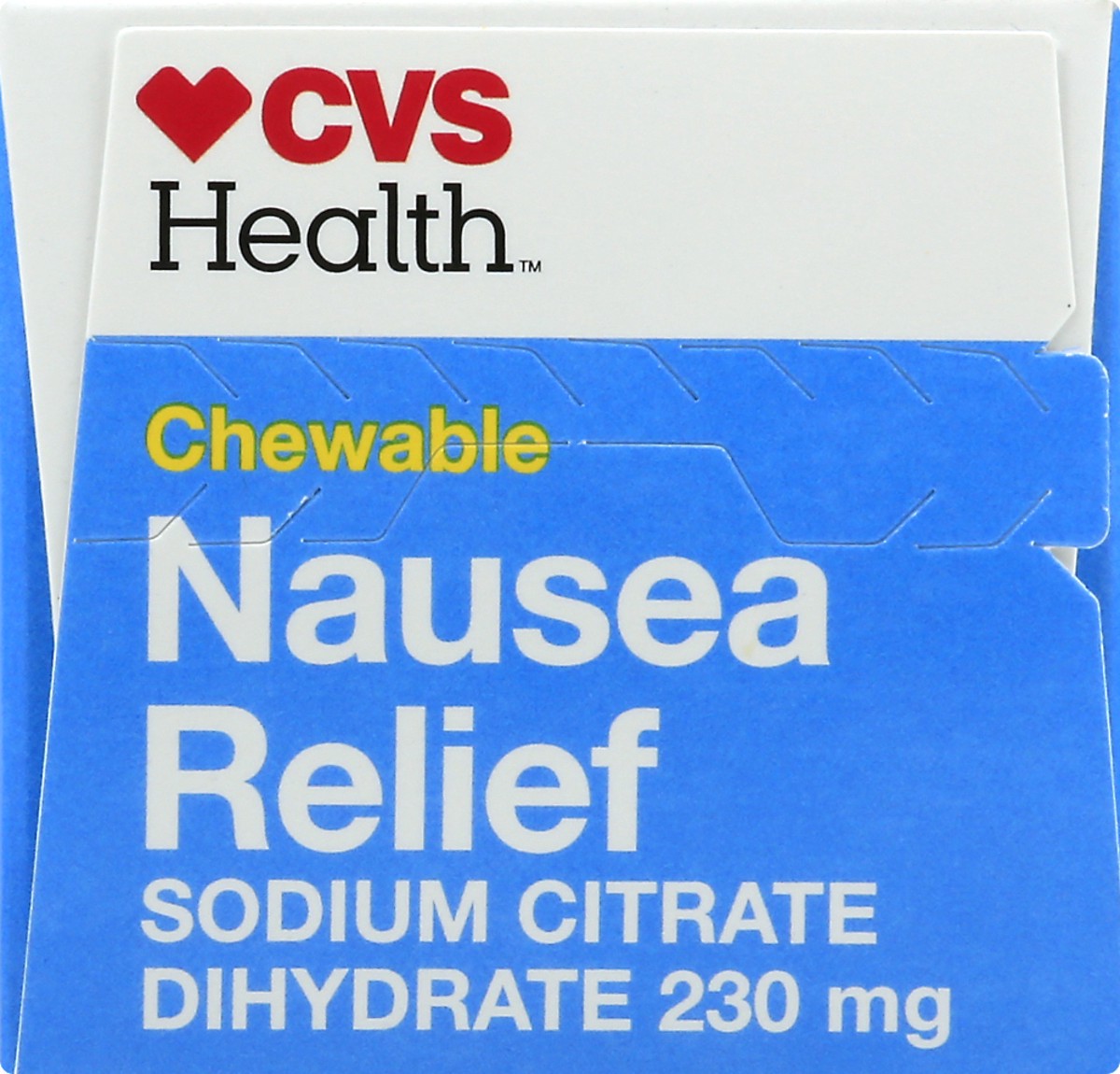 slide 2 of 9, CVS Health Nausea Relief 230 mg Wild Cherry Chewable Tablets, 1 ct