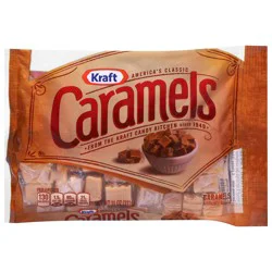 Kraft America's Classic Individually Wrapped Candy Caramels, 11 oz Bag