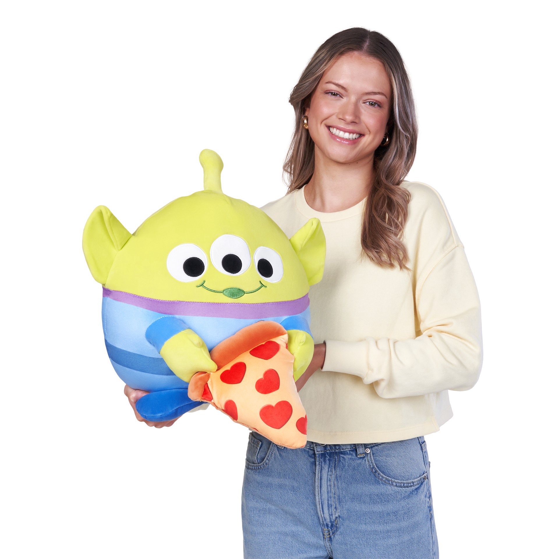 slide 2 of 2, Zuru Snackles Disney 14" Toy Story Alien With Pizza Plush, 14 in