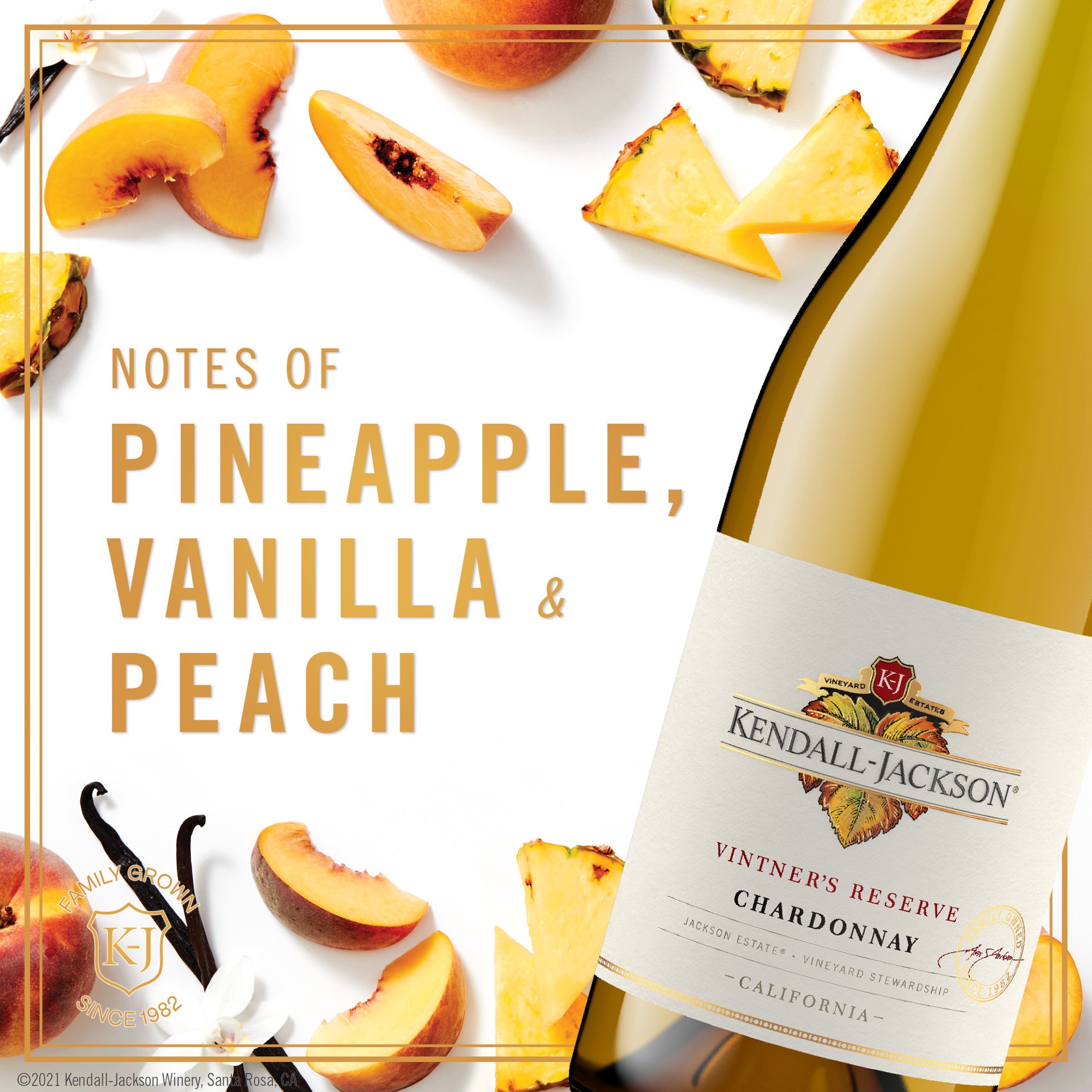 slide 5 of 5, Kendall-Jackson Vintner's Reserve California Chardonnay White Wine, 750ml, 1 ct