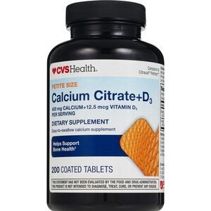 slide 1 of 1, CVS Health Calcium Citrate + D3 Tablets, 200 Ct, 1 ct
