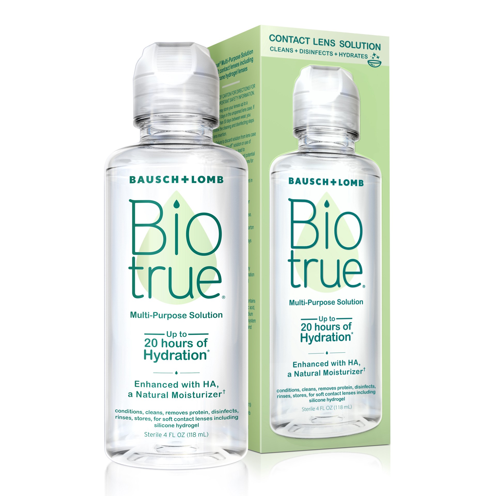 slide 1 of 9, Biotrue Multi-Purpose Contact Lens Solution–from Bausch + Lomb– 4 fl oz (118 mL) Bottle, 4 fl oz