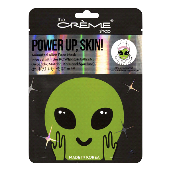 slide 1 of 9, The Crème Shop Power Up, Skin! Alien Mask, 1 ct