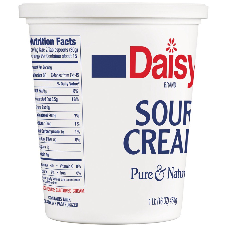 slide 7 of 8, Daisy Pure & Natural Sour Cream, 16 oz