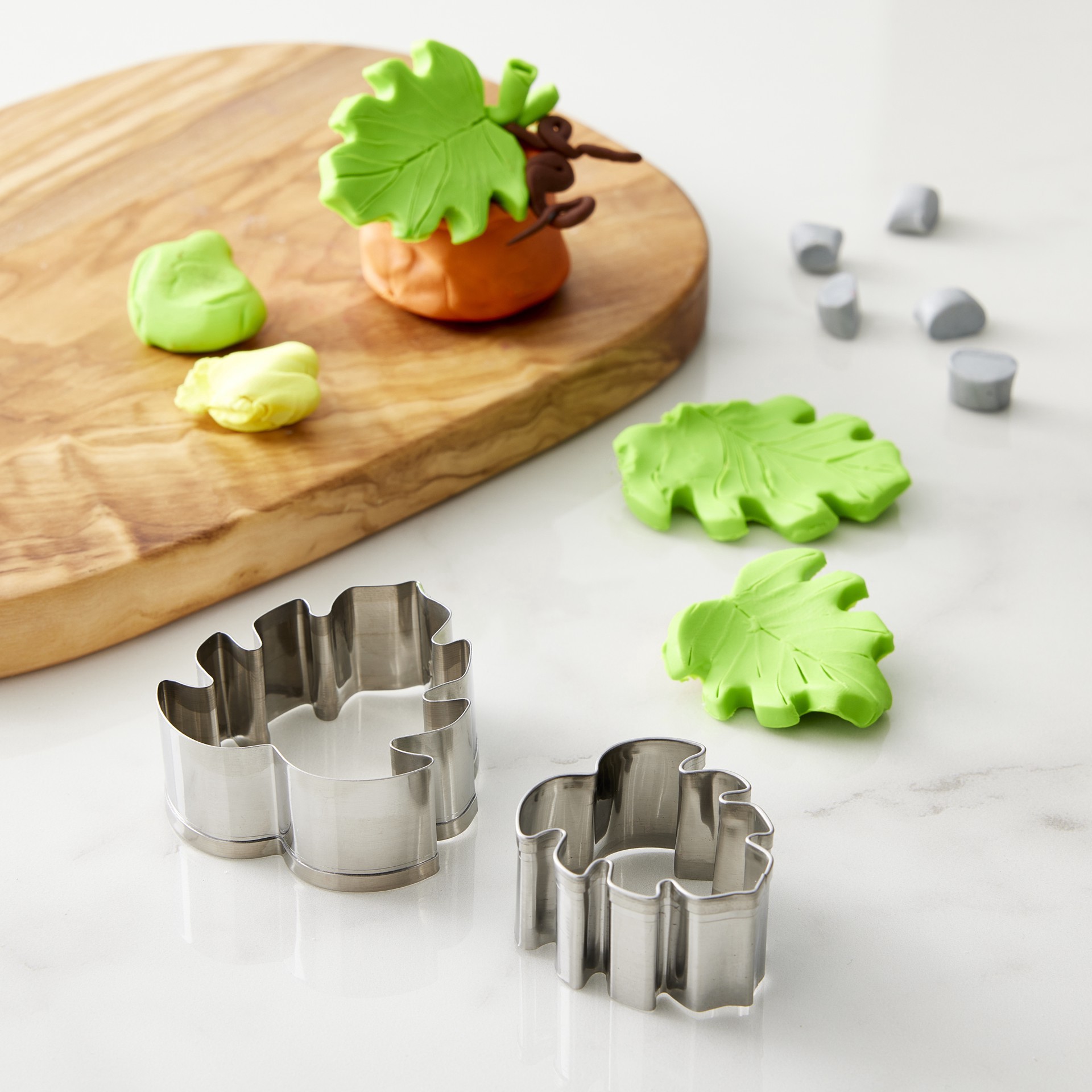 slide 3 of 4, Monstera Leaf Clay Cutters By Craft Smart, 1.5 in x 1.37 in