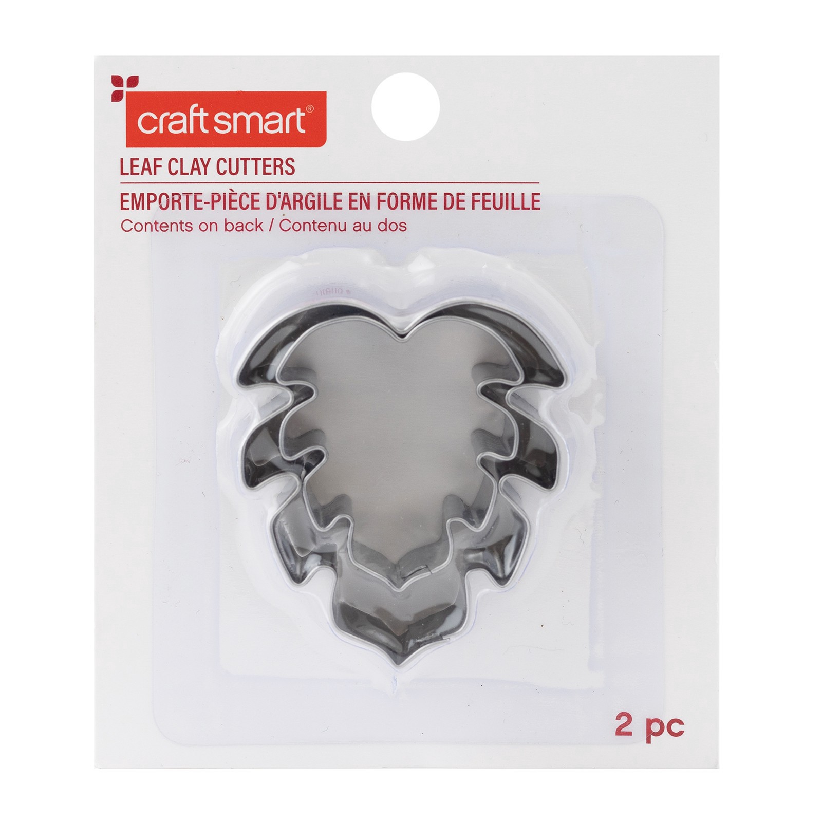 slide 4 of 4, Monstera Leaf Clay Cutters By Craft Smart, 1.5 in x 1.37 in