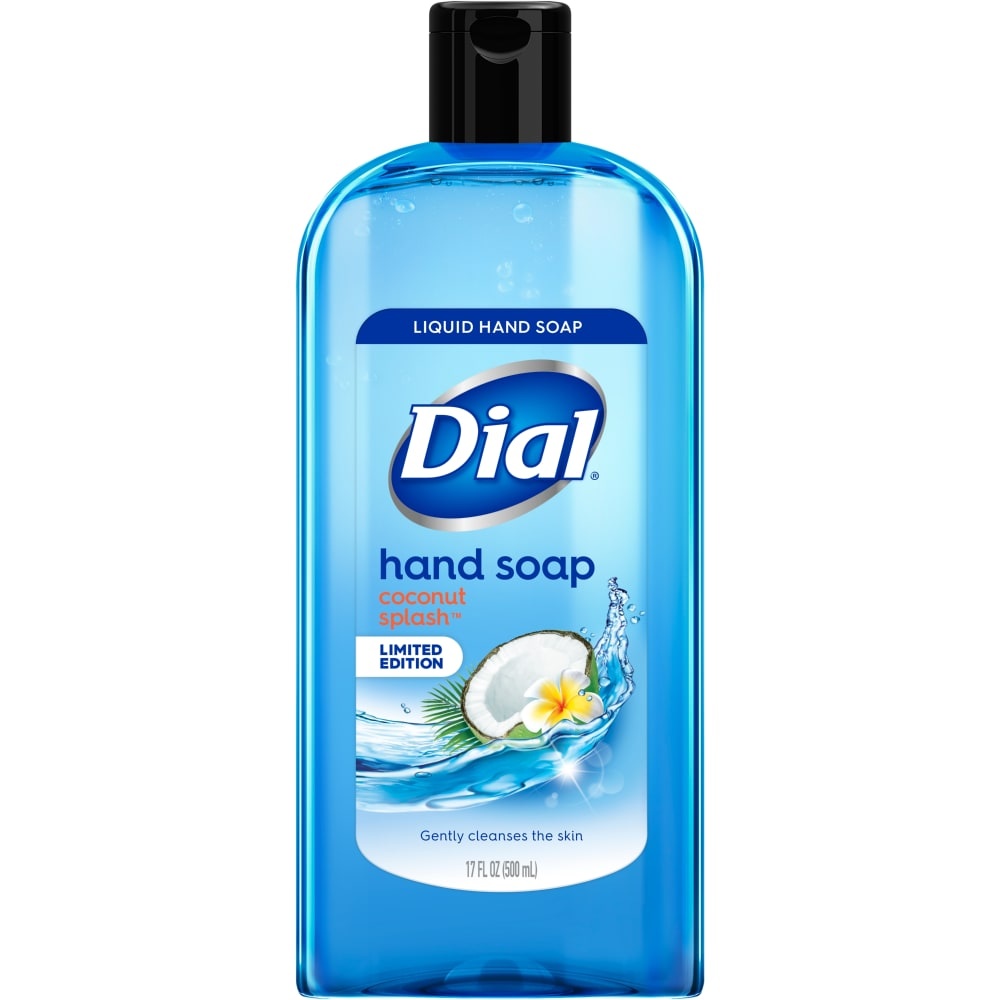 slide 1 of 1, Dial Coconut Splash Liquid Hand Soap, 17 fl oz