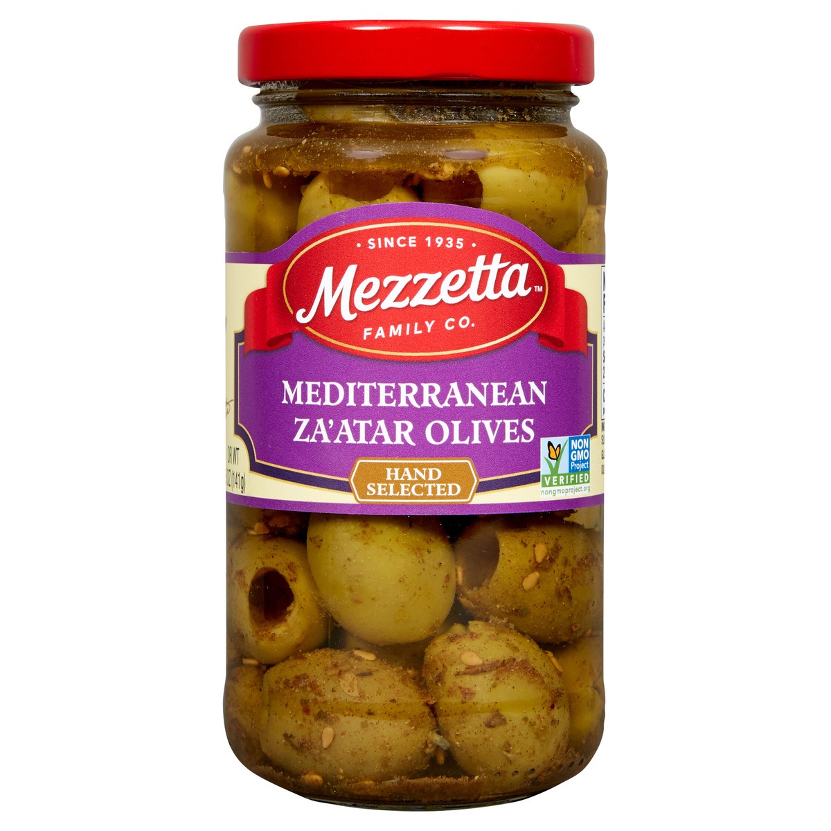 slide 1 of 12, Mezzetta Mediterranean Za'atar Olives, 5 oz Dr. Wt., 5 oz