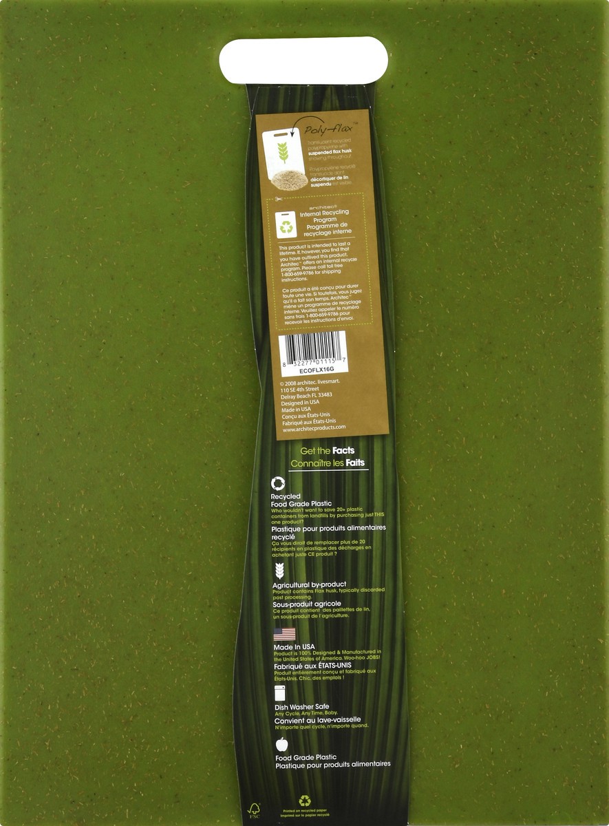 slide 8 of 8, Architec EcoSMART Poly-Flax Green Cutting Board, 1 ct