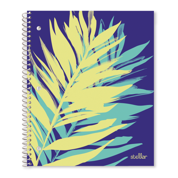 slide 1 of 3, Office Depot Brand Stellar Poly Notebook, 8-1/2'' X 11'', 1 Subject, College Ruled, 160 Pages (80 Sheets), Violet Palm, 80 ct