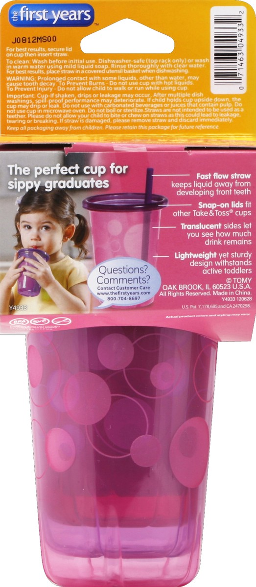 The First Years Take & Toss Spill-Proof Sippy Cups 10 oz (4 ct