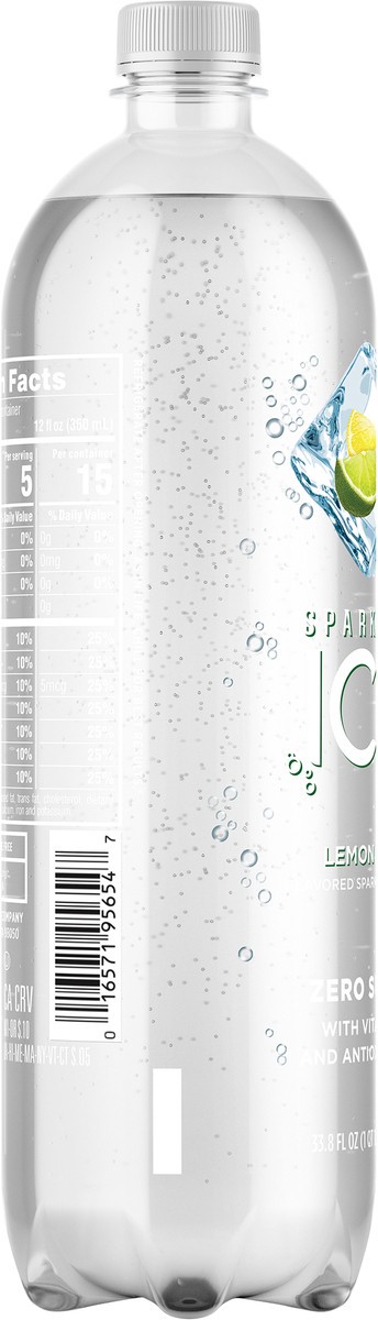 slide 5 of 7, Sparkling Ice Lemon Lime Sparkling Beverage - 1L Bottle, 1 liter