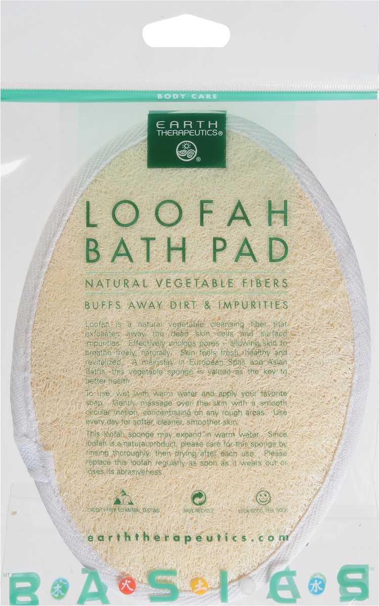slide 6 of 9, Earth Therapeutics Loofah Bath Pad 1 ea, 1 ct