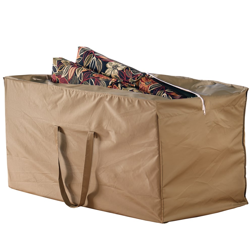 slide 1 of 1, Hd Designs Outdoors Cushion Storage Bag - Taupe, 48.5 in x 26 in x 27 in