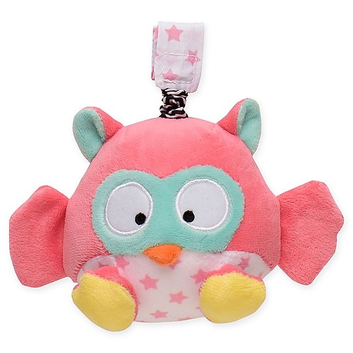 slide 1 of 1, Magic Years Owl Chime Rattle with Travel Strap - Pink, 1 ct