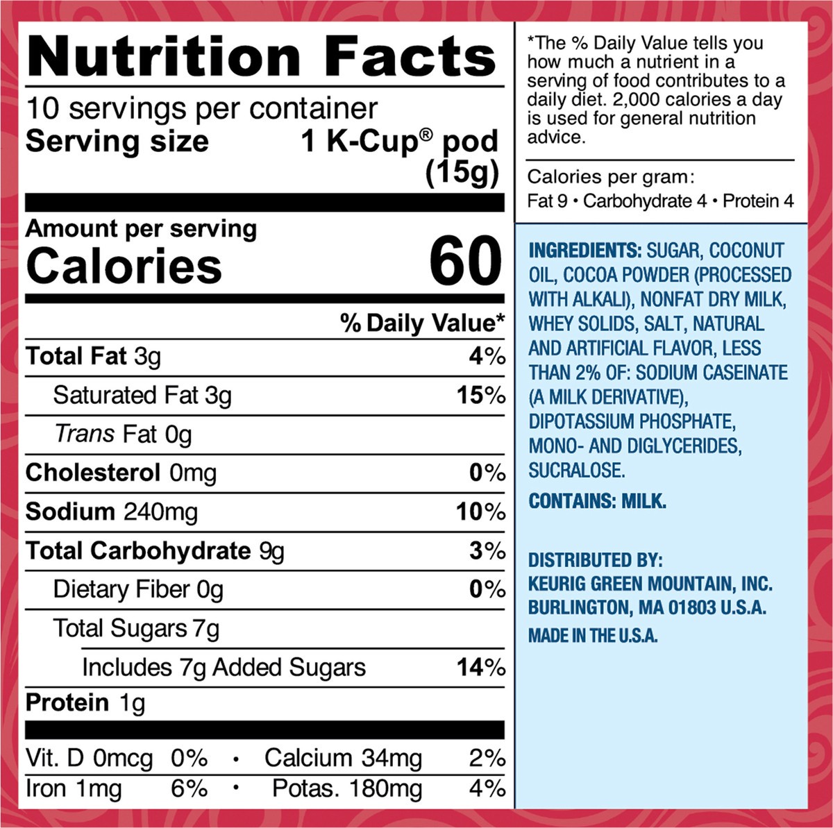 slide 2 of 7, Swiss Miss Peppermint Hot Cocoa, Keurig Single-Serve K-Cup Pods- 10 ct, 10 ct