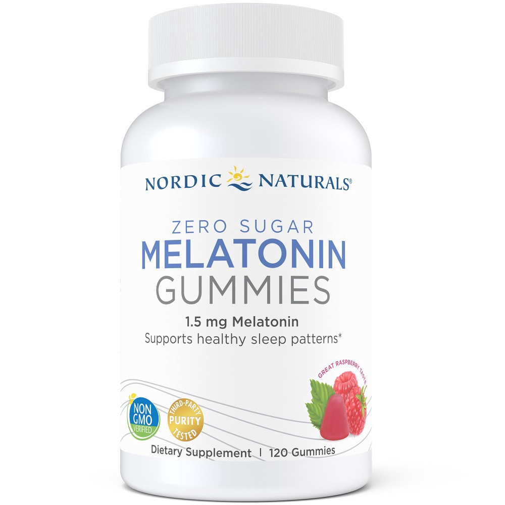 slide 3 of 3, Nordic Naturals Zero Sugar Melatonin Gummies 1.5Mg, 120 ct