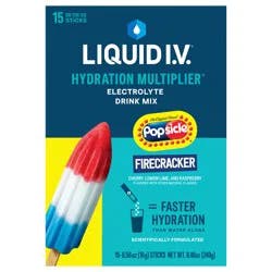 Liquid I.V. Hydration Multiplier Firecracker Electrolyte Drink Mix 15 - 0.56 oz Sticks