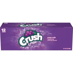 Crush Grape Soda, 12 fl oz cans, 12 pack