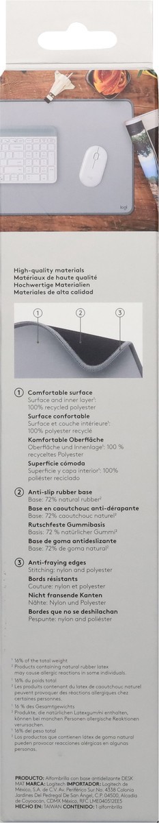 slide 9 of 9, Logitech Desk Mat 1 ea, 1 ct