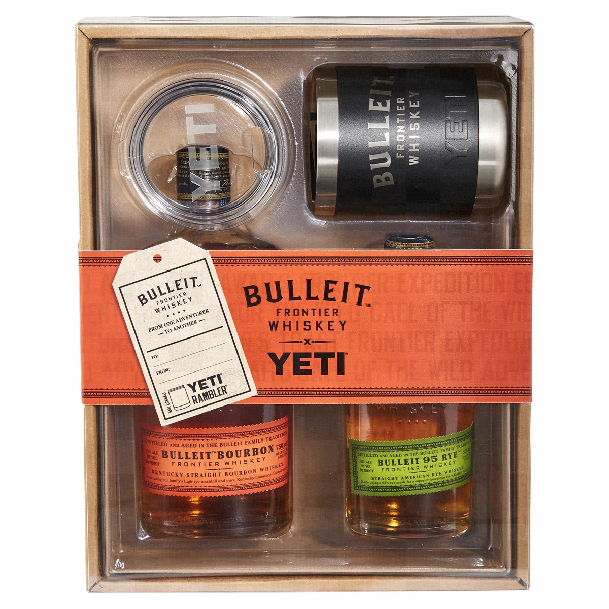 slide 1 of 5, Bulleit Frontier Whiskey & Yeti Rambler Set, 750 ml