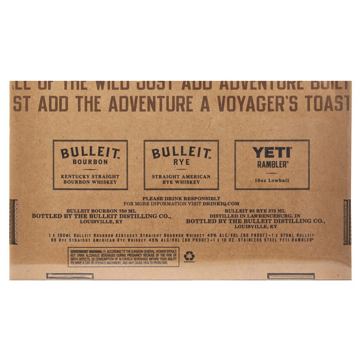 slide 5 of 5, Bulleit Frontier Whiskey & Yeti Rambler Set, 750 ml