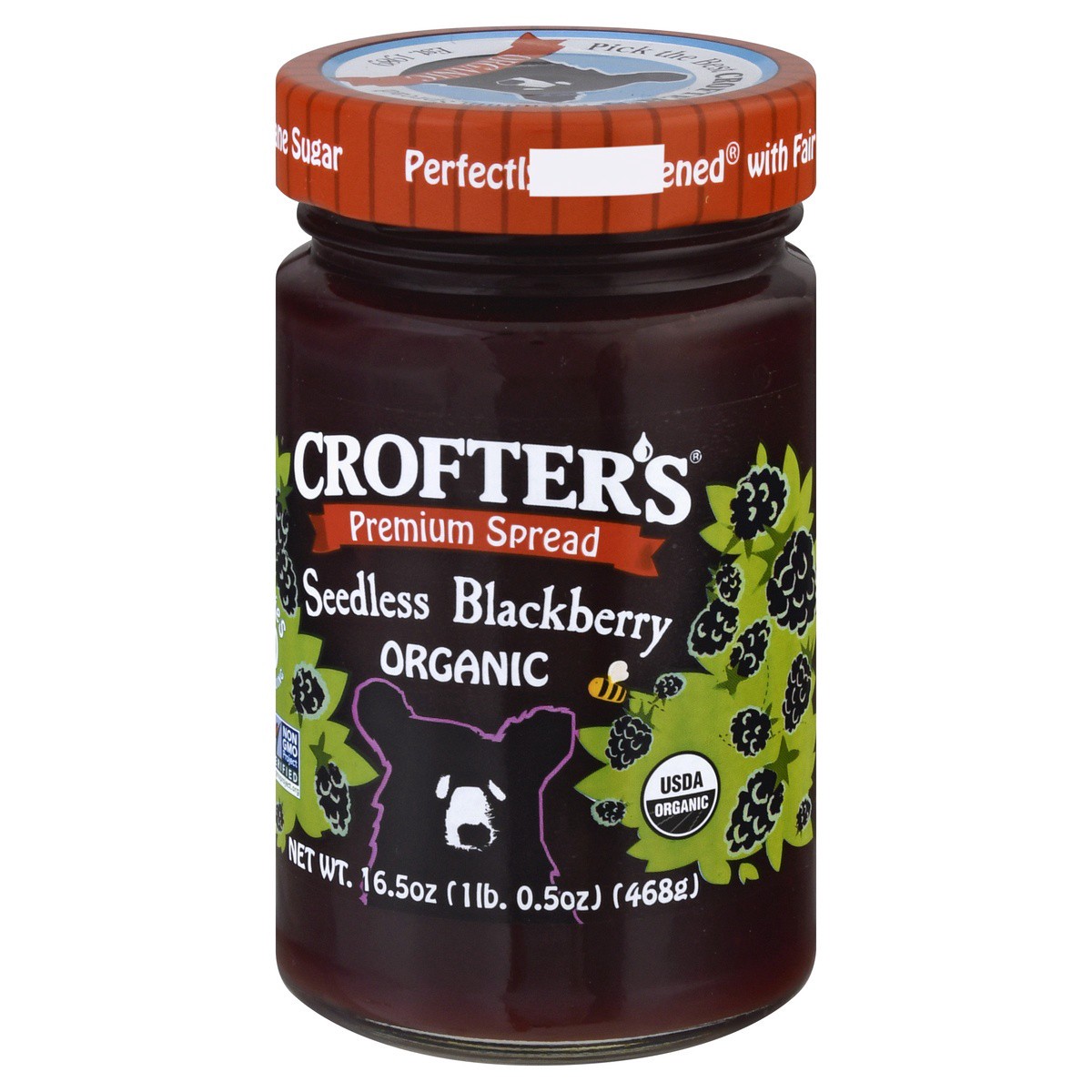 slide 4 of 9, Crofter's Organic Seedless Blackberry Premium Spread 16.5 oz, 16.5 oz