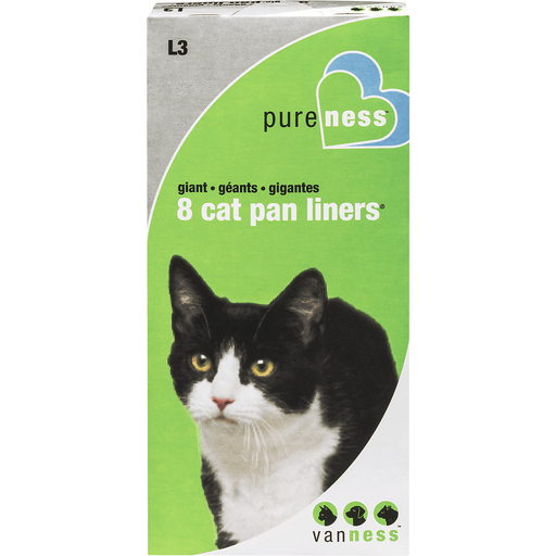 slide 1 of 2, Pureness Van Ness Cat Tray Liners - Pack Of 8 Giant, 8 ct