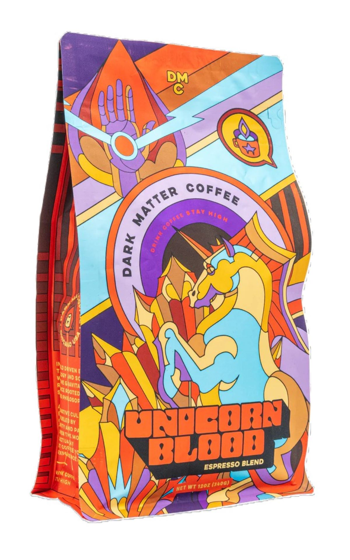 slide 1 of 1, Dark Matter Unicorn Blood Espresso Whole Bean Coffee, 12 oz