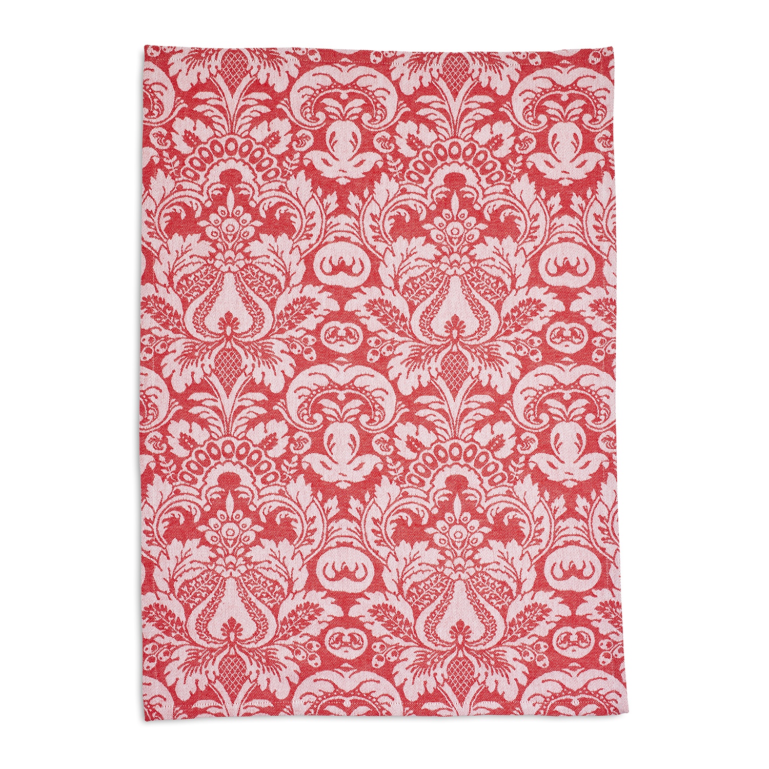 slide 1 of 1, Sur La Table Coral Jacquard Damask Kitchen Towel, 1 ct