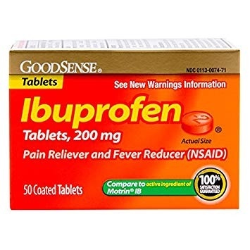 slide 1 of 1, Good Sense Ibuprofen 50 ea, 50 ct