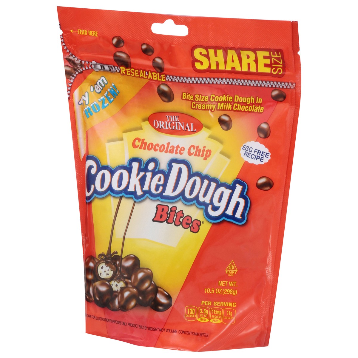 slide 14 of 15, Cookie Dough Bites Chocolate Chip Cookie Dough Bites Share Size 10.5 oz, 27 ct