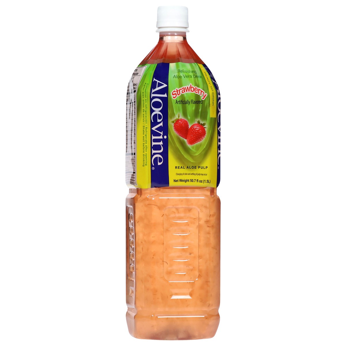 slide 9 of 13, Aloevine Refreshing Strawberry Aloe Vera Drink 50.7 fl oz, 50.7 fl oz