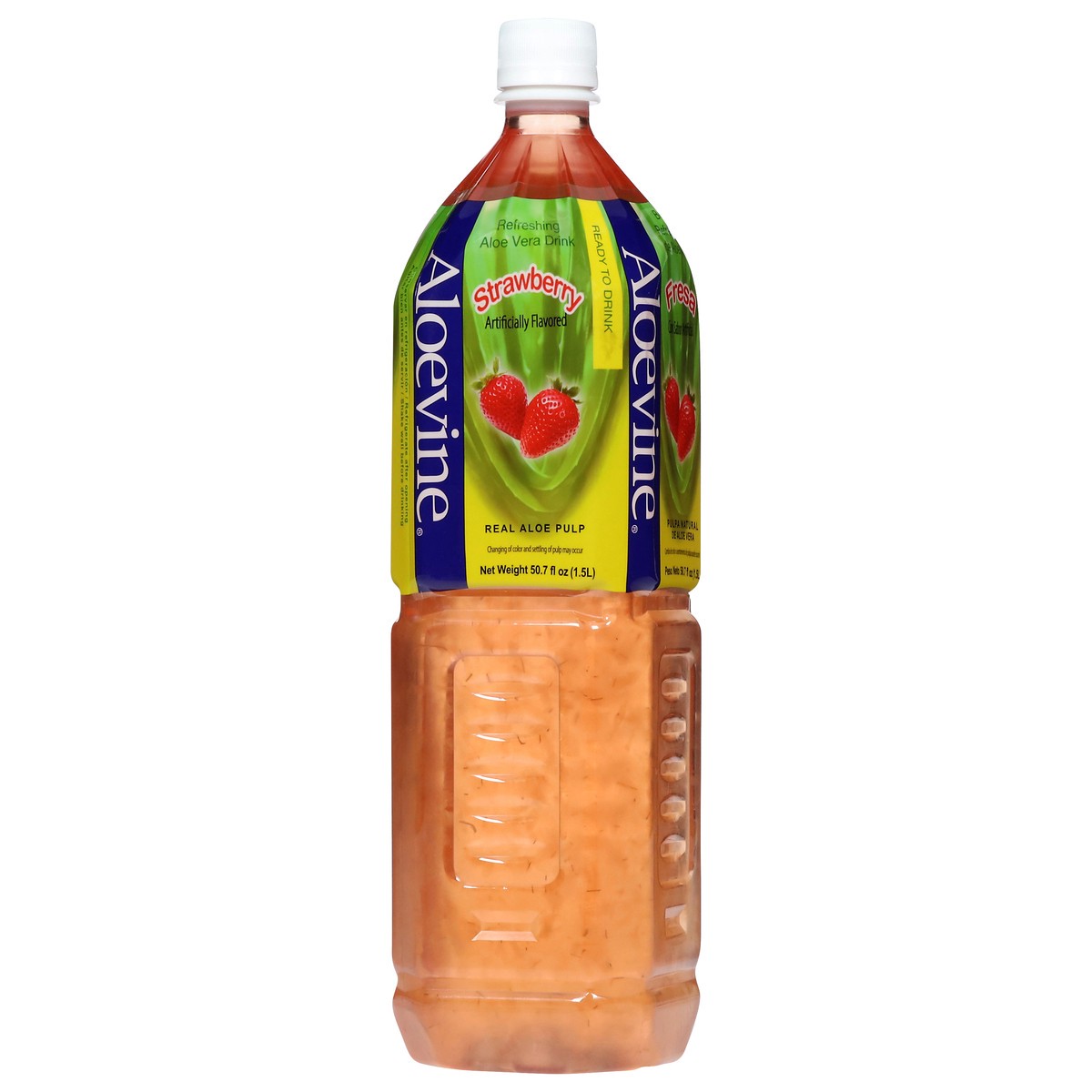 slide 7 of 13, Aloevine Refreshing Strawberry Aloe Vera Drink 50.7 fl oz, 50.7 fl oz