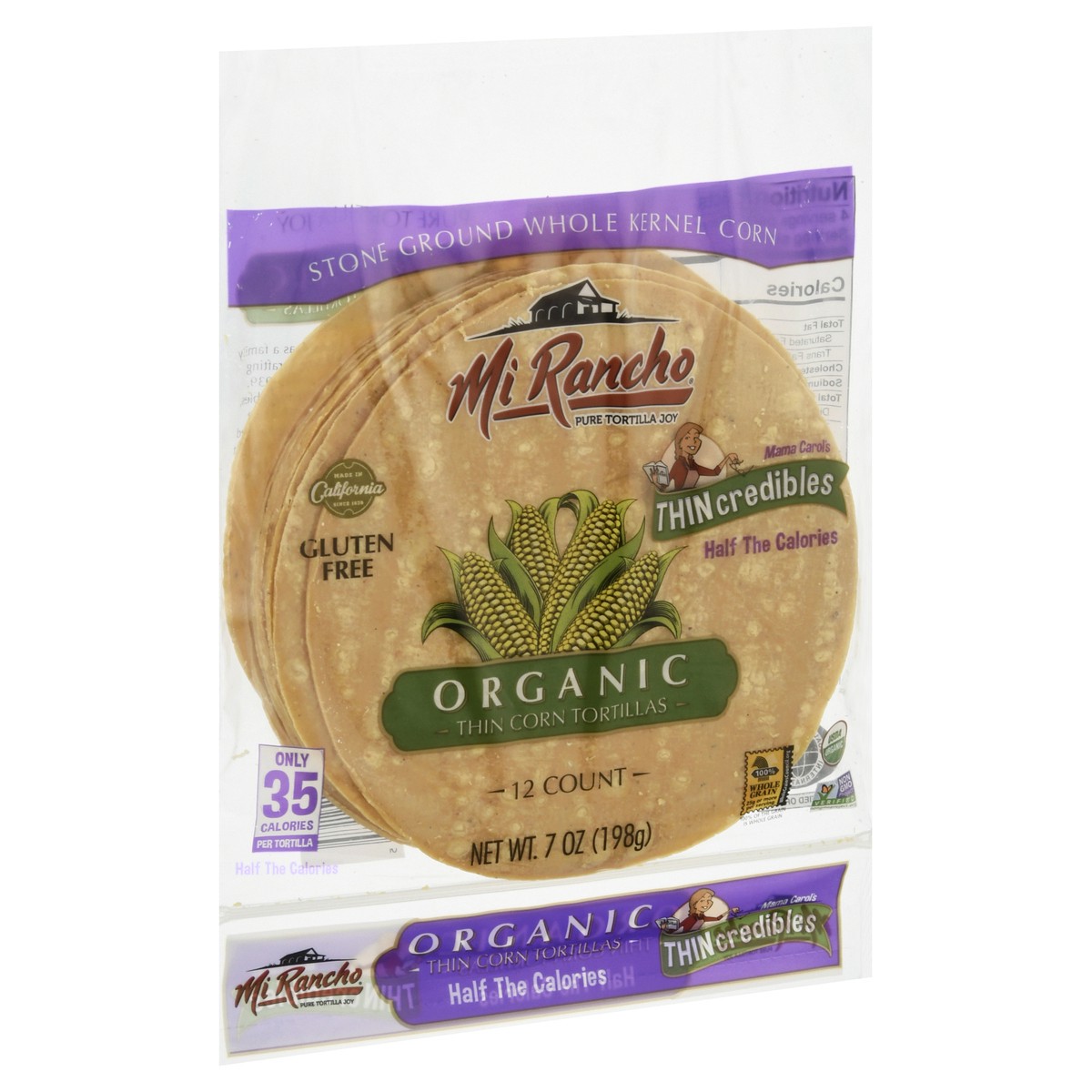 slide 3 of 10, Mi Rancho Organic Thin Crunchy Corn Tortilla, 12 ct; 7 oz