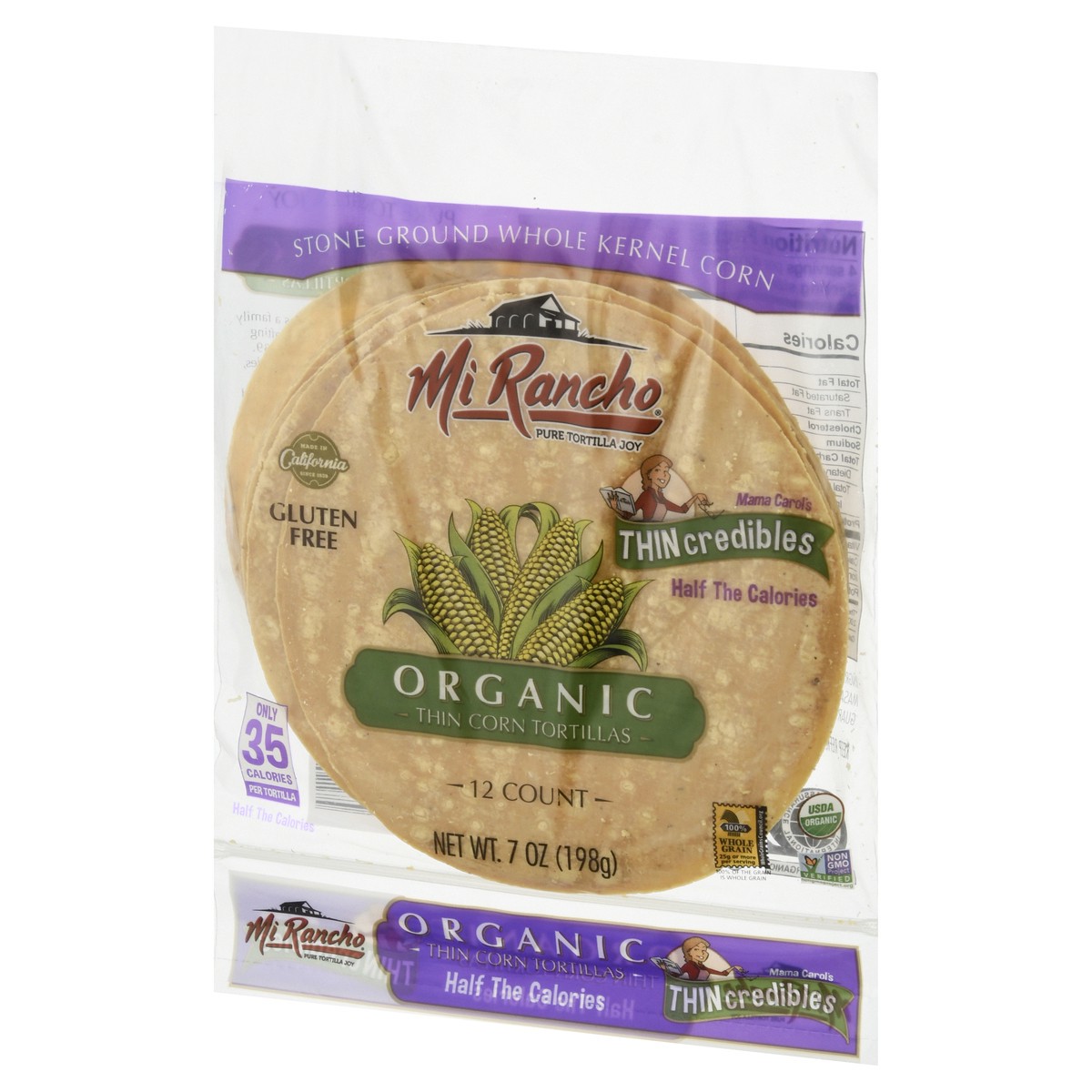 slide 5 of 10, Mi Rancho Organic Thin Crunchy Corn Tortilla, 12 ct; 7 oz