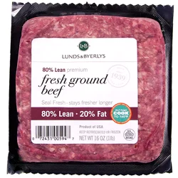 Lunds & Byerlys 80%/20% Premium Fresh Ground Beef 16 oz