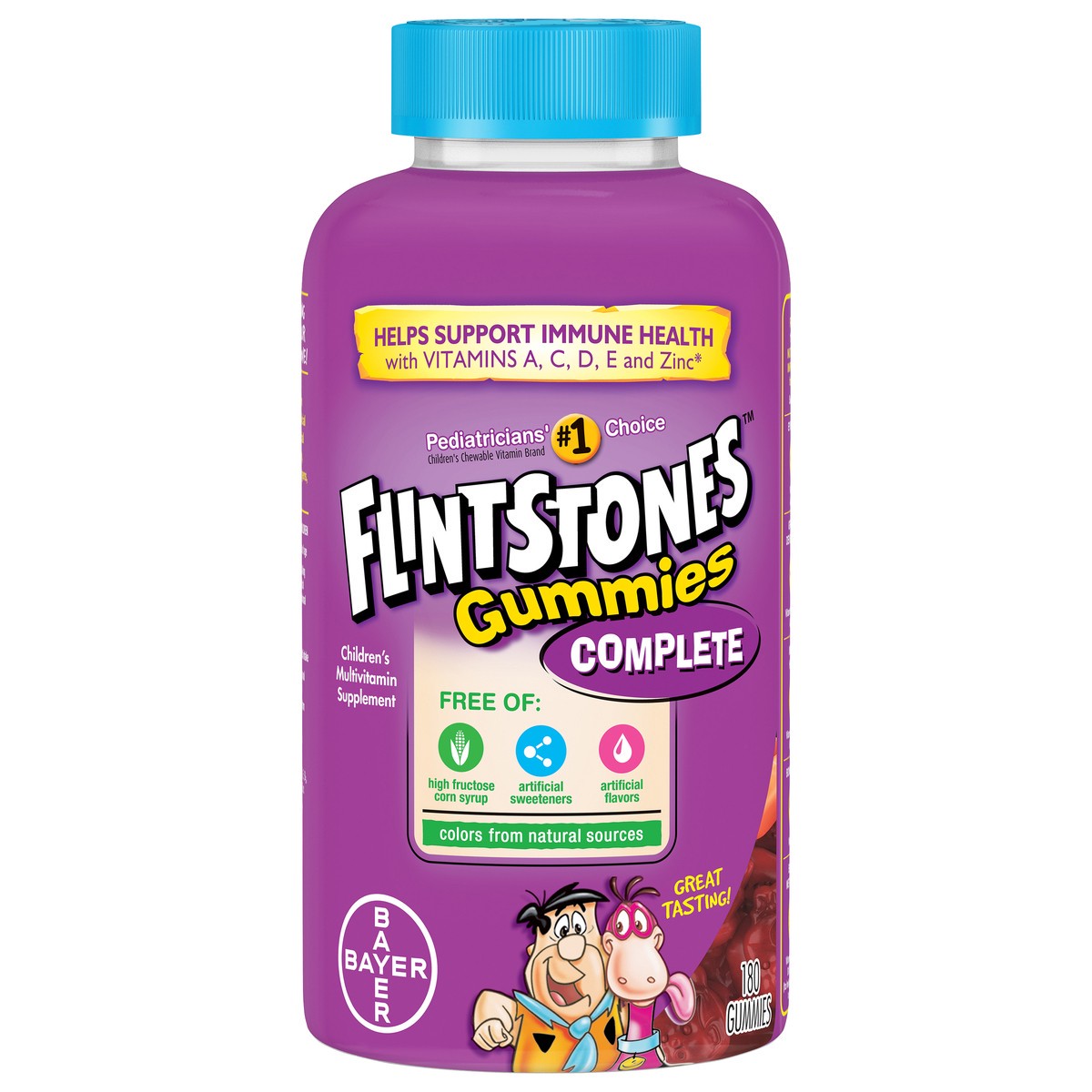 slide 1 of 1, Flintstones Kids' Complete Multivitamin Gummies - Mixed Fruit - 180ct, 180 ct
