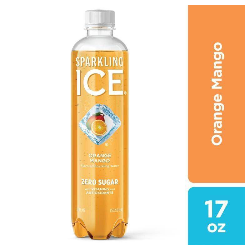 slide 1 of 6, Sparkling ICE Orange Mango Sparkling Water - 17 fl oz, 17 fl oz