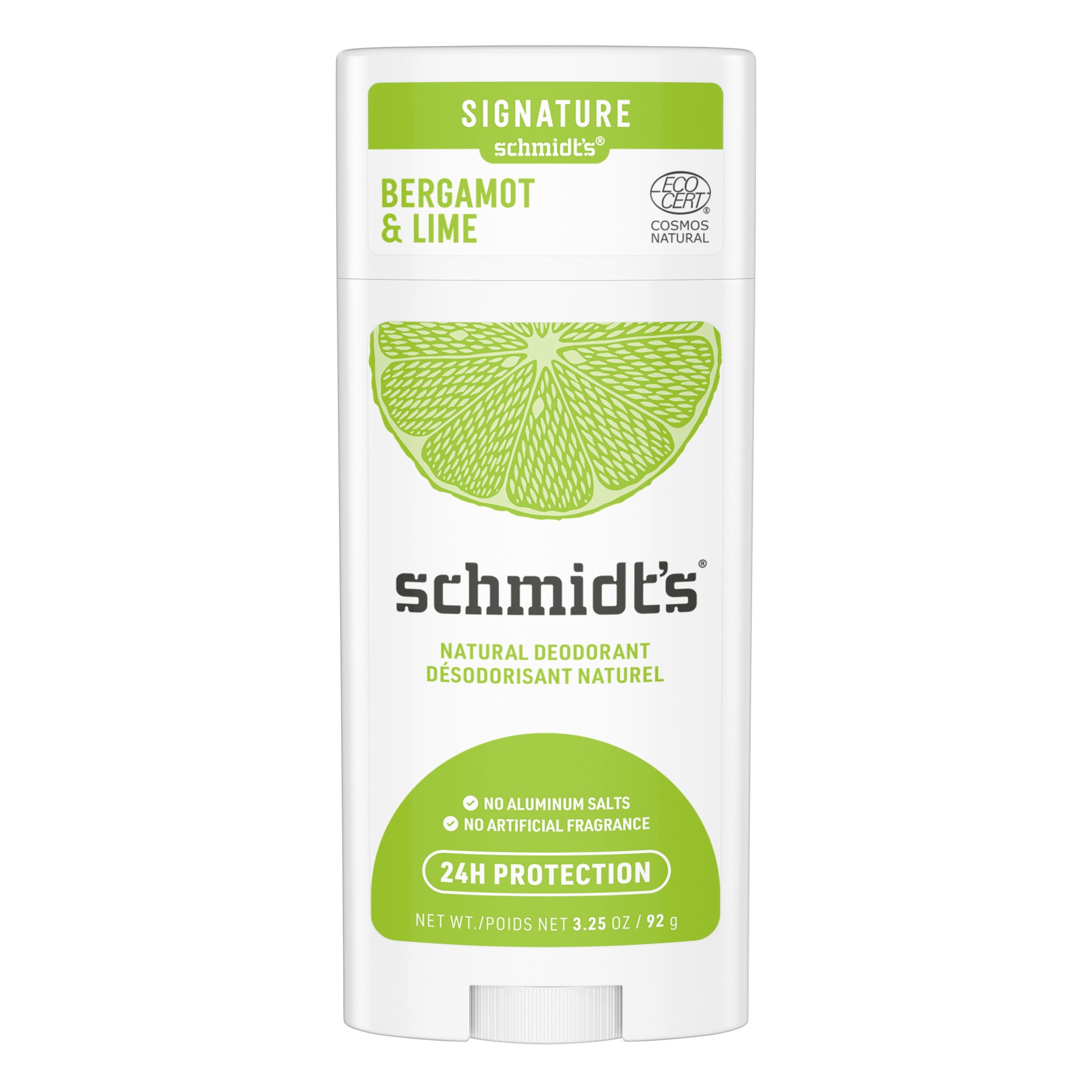 slide 1 of 1, Schmidt's Aluminum Free Natural Deodorant Bergamot & Lime, 3.25 oz, 3.25 oz