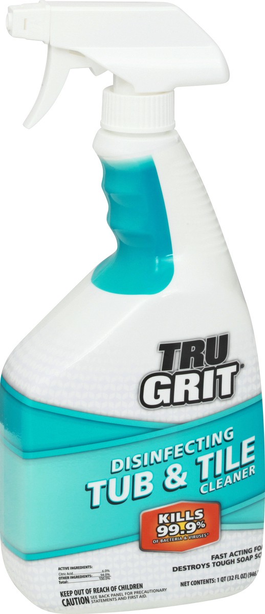 slide 2 of 9, Tru Grit Disinfecting Tub and Tile Cleaner, 32 oz