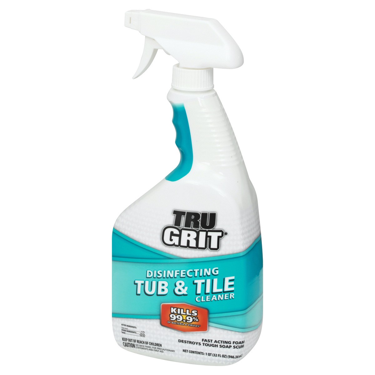 slide 5 of 9, Tru Grit Disinfecting Tub and Tile Cleaner, 32 oz